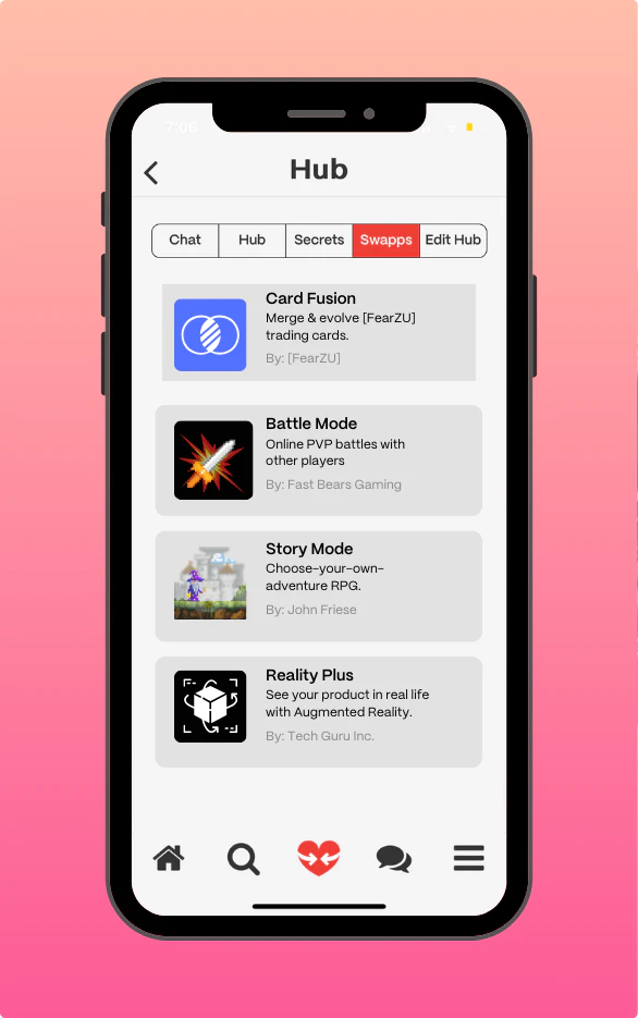 Swapps Embedded Apps