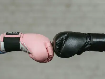 Athlete testing boxing